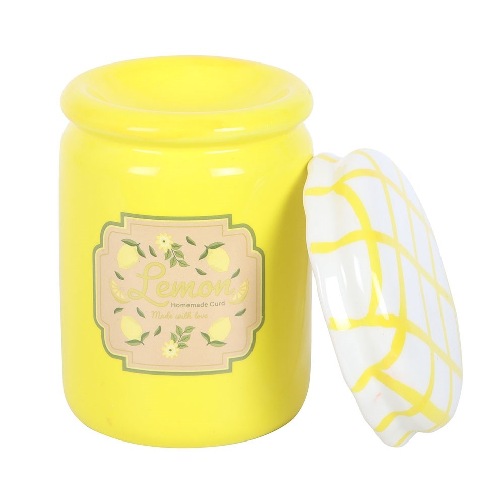 Something Different - Lemon Curd Jar and Wax Warmer Oliebrander - Geel